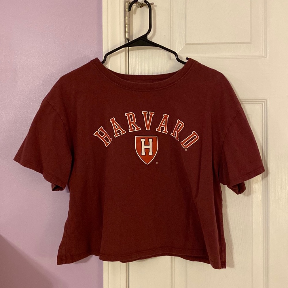 Cold Crush Cropped Harvard Graphic Tee